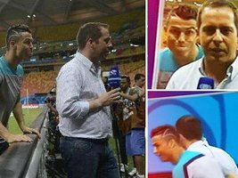 Ronaldo está bem disposto, será que hoje vai marcar?