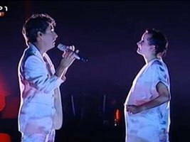 O lindo momento proporcionado entre Luís Sequeira e Marisa Liz na Final.